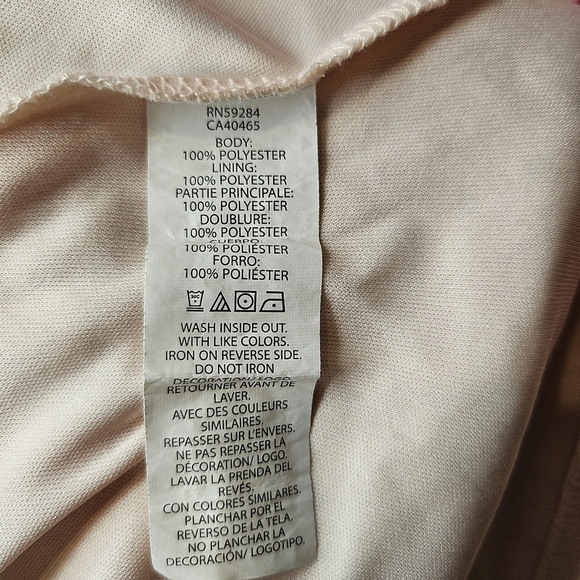 The Children's Place Girls Pink Beige Striped Ruffle Elastic Waist Dress Size 16 - Picture 6 of 13